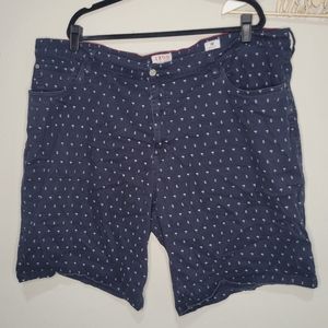 {3/$20} IZOD Navy and White Tropical Print Shorts
